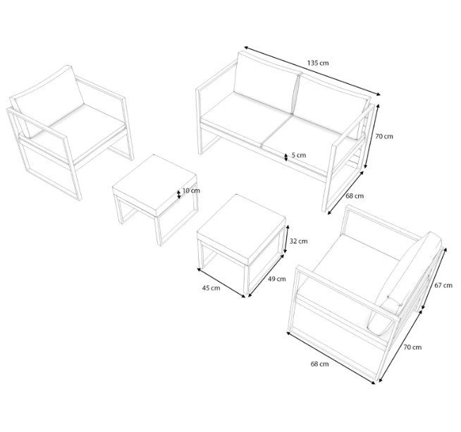 Divani: Gartenmöbel Lounge Set – Nuovo (secondo la descrizione) da Wallisellen venduto da kingschair 1