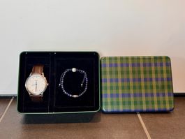 Neuwertige FOSSIL FS5966SET THE MINIMALIST Armband Uhr