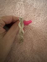 Armband geflochten mit Zirkonia neuwertig