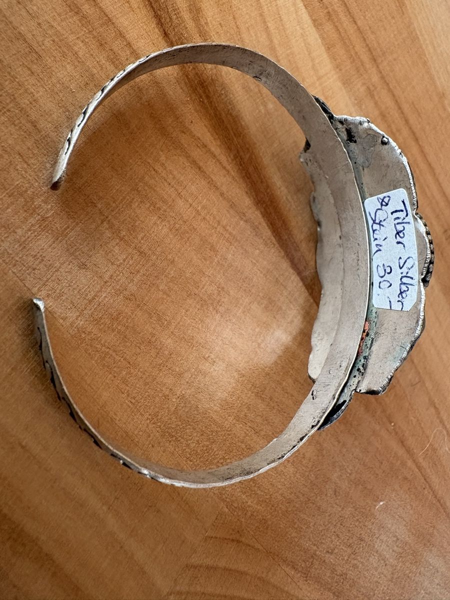 Bracciali & Braccialetti: Armreif aus Tibetsilber und Malachit – Nuovo (secondo la descrizione) da Rümlang venduto da BoutiqueMonique16 2