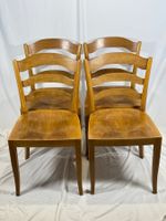 Lot de 4 chaises vintage en bois - Années 60