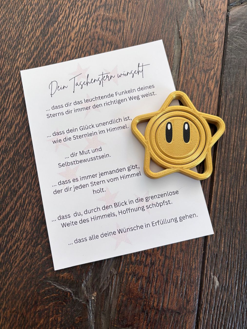 Cartes: Taschenstern mit Spruch – Neuf (Voir description) à St. Niklaus VS par loumonrohandmade