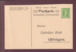Carte postale pré-affranchie - TELL