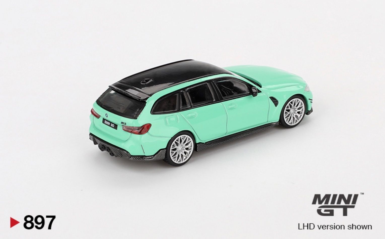 BMW Modellini d'auto: BMW M3 M Performance Touring 1/64 Mini GT Mint Green – Nuovo e nell'imballaggio originale da Wohlen AG venduto da PrivatSammlung 2