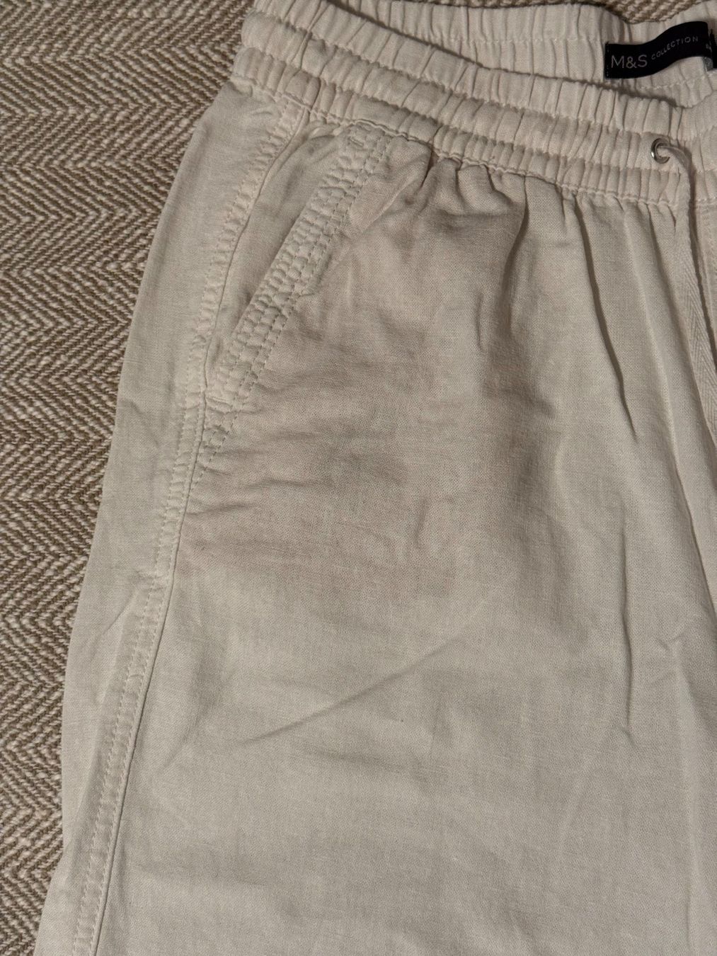Hosen: Weisse Leinenhose von Marks & Spencer – Gebraucht aus Zofingen von zac_spc2 3