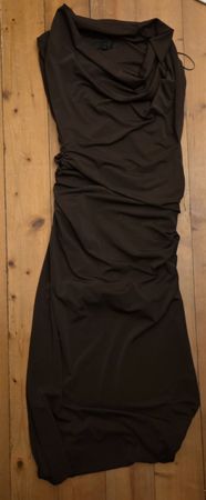 Elegant Draped Evening Gown - Size Medium- Perfect now!