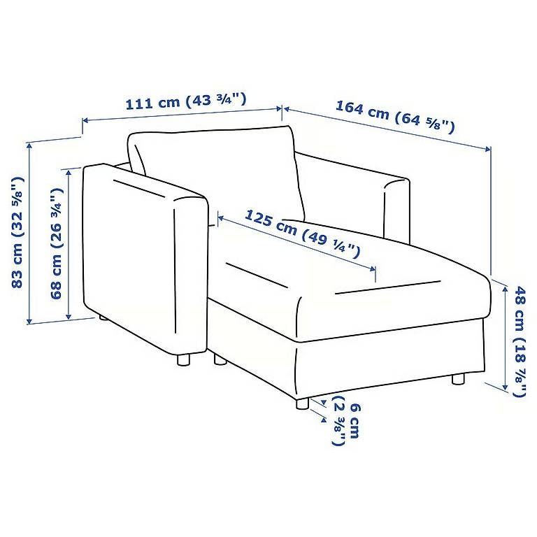 Ikea Sofas: VIMLE Récamiere / Sofa – Gebraucht aus Strengelbach von sas_rkr5 3