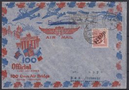 Brief 1948 Berlin nach BEX 'Luftbrücke'