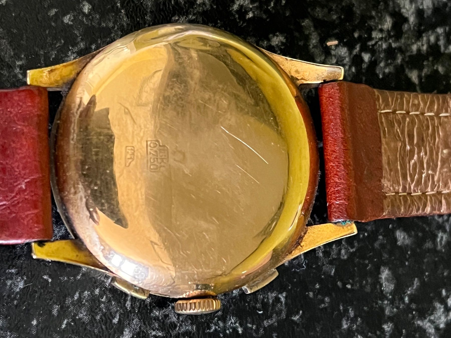 Uhren: Javil Chronograph Goldgehäuse – Gebraucht aus Flumenthal von Fetthenne 1