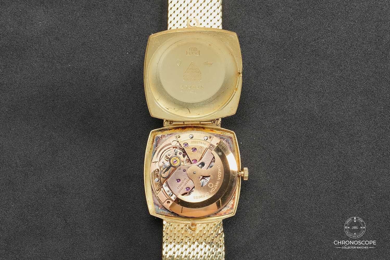Omega Orologi: Omega DeVille 18k gold, ref. 162.025, 18k gold bracelet – Usato da Luzern venduto da ChronoScope6004 6