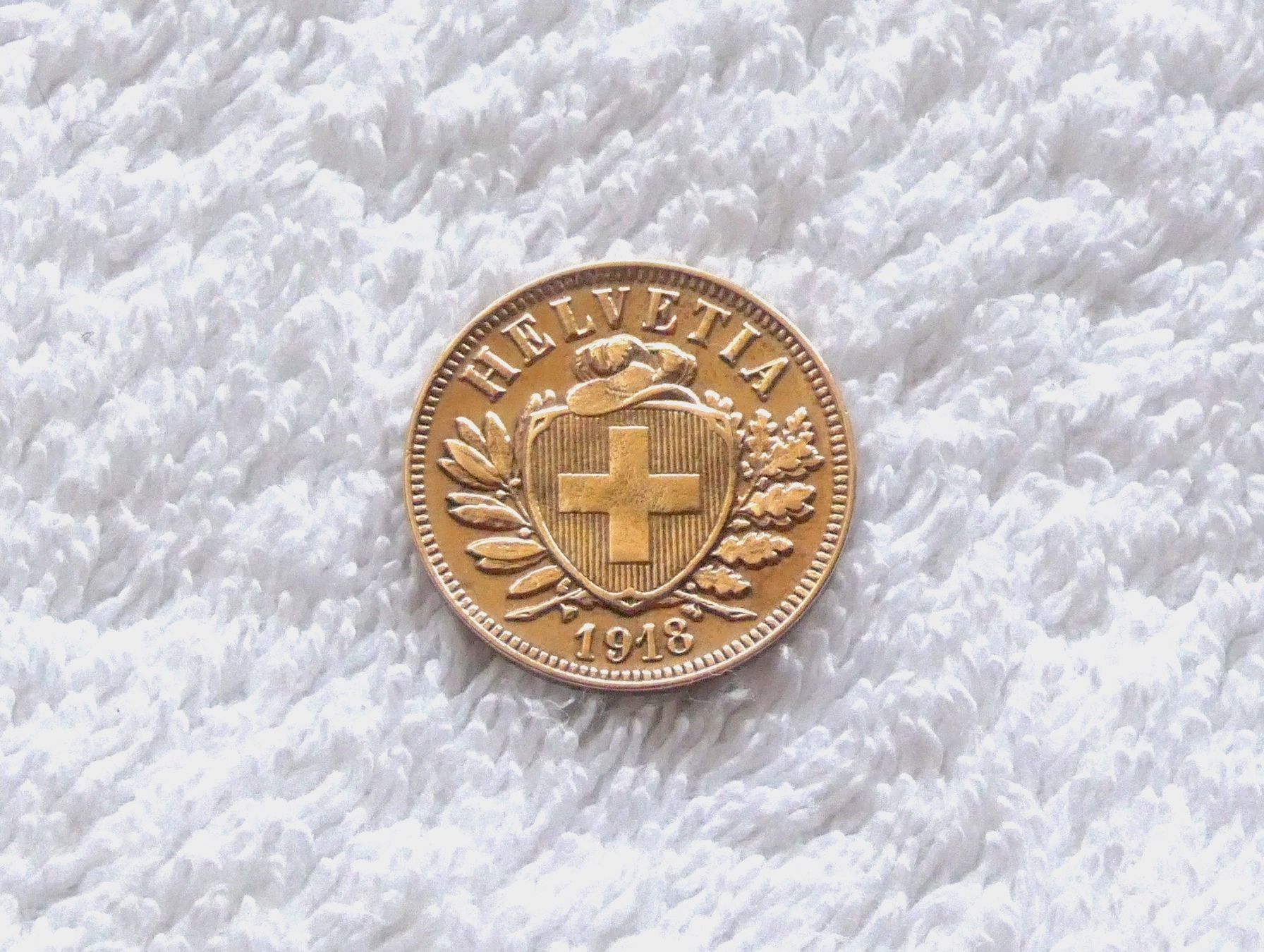Tutti le monete: 2 centimes/Rappen 1918 – Usato da Nyon venduto da Ilmi09