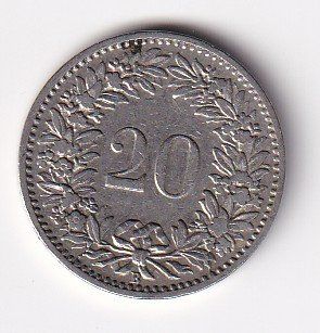 Tutti le monete: Schweiz 20 Rappen 1898rar – Usato da Neuchâtel venduto da karlpierrino 1