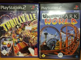 Thrillville + Theme Park World PS2 - DE