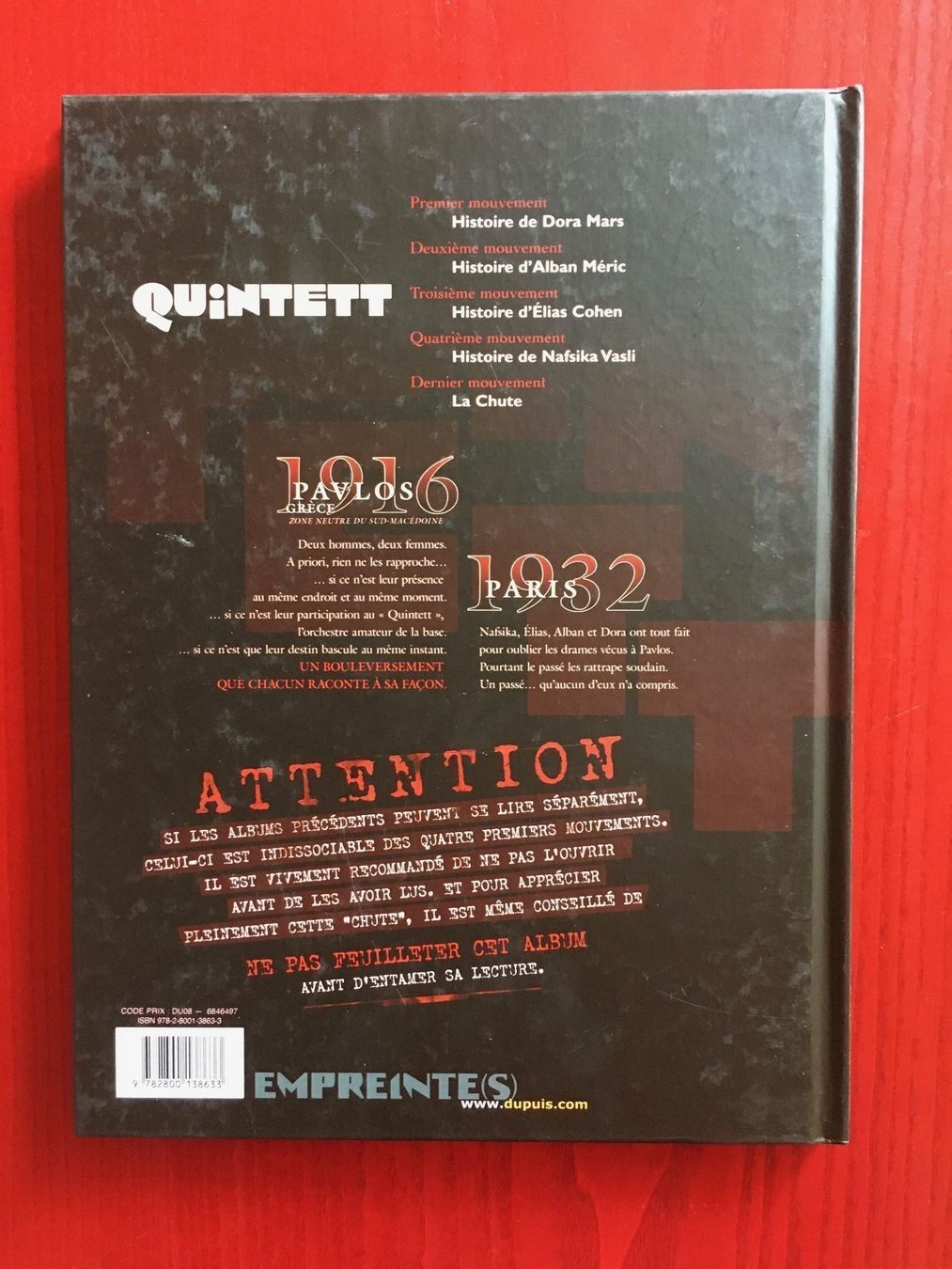 Fumetti: Quintett - La chute – Usato da Commugny venduto da Alexnicolas11 4