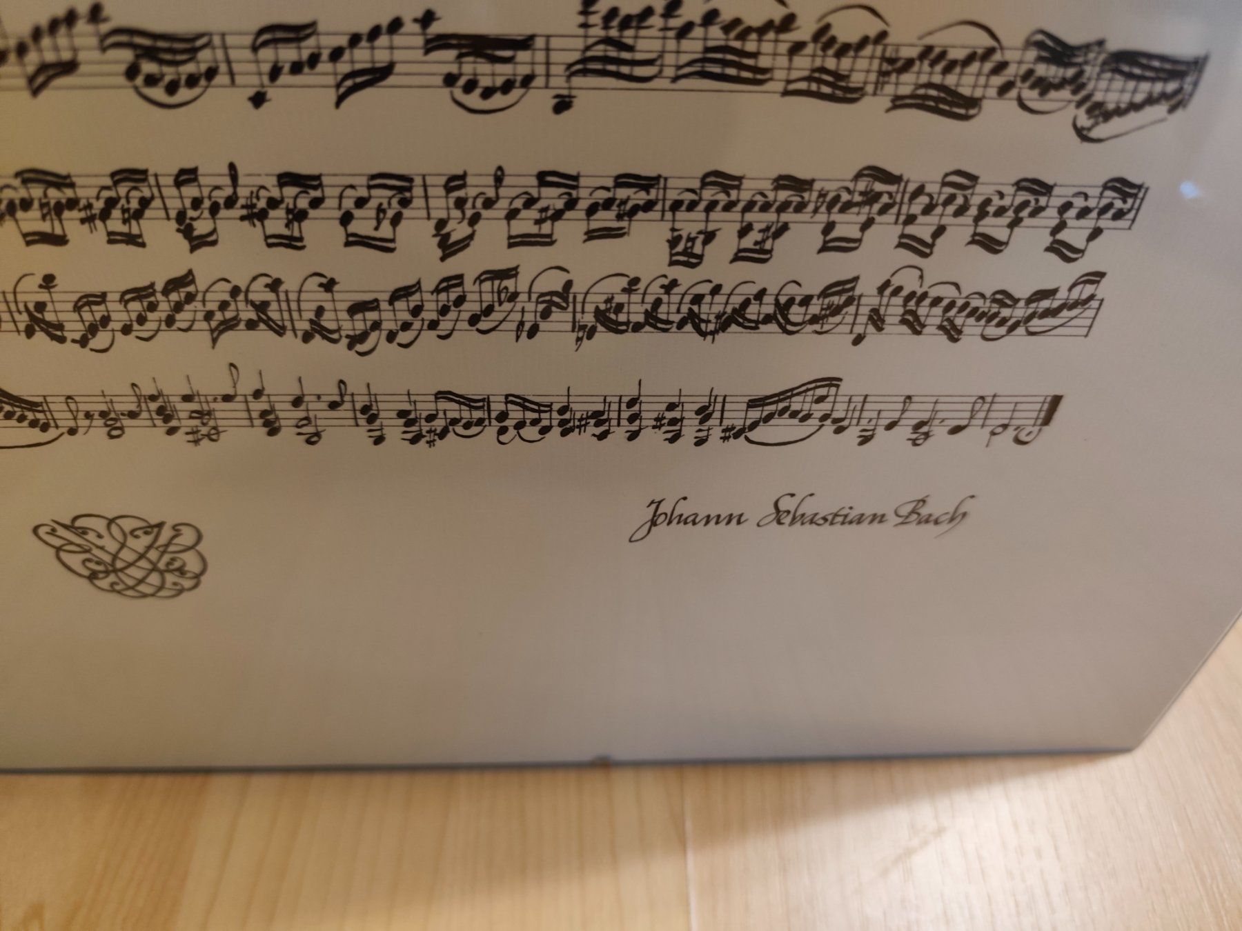 Foto & Immagini: Bach Ciaconna Notenblatt gerahmt – Usato da Eschenbach LU venduto da Orchi 2