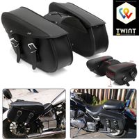 🐭 NEU PU-Leder Satteltaschen-Set für Motorrad