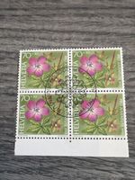Briefmarkenblock Pro Juventute 1991 mit Blumenmotiv