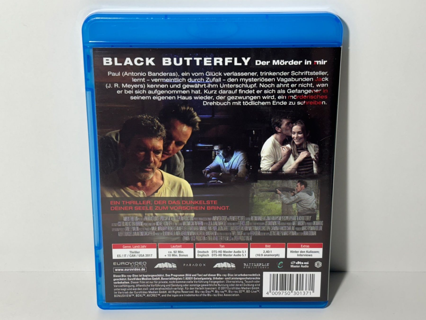 Tutti i DVDs: Black Butterfly - Der Mörder in mir Blu Ray – Usato da Wilderswil venduto da Sstriker 1