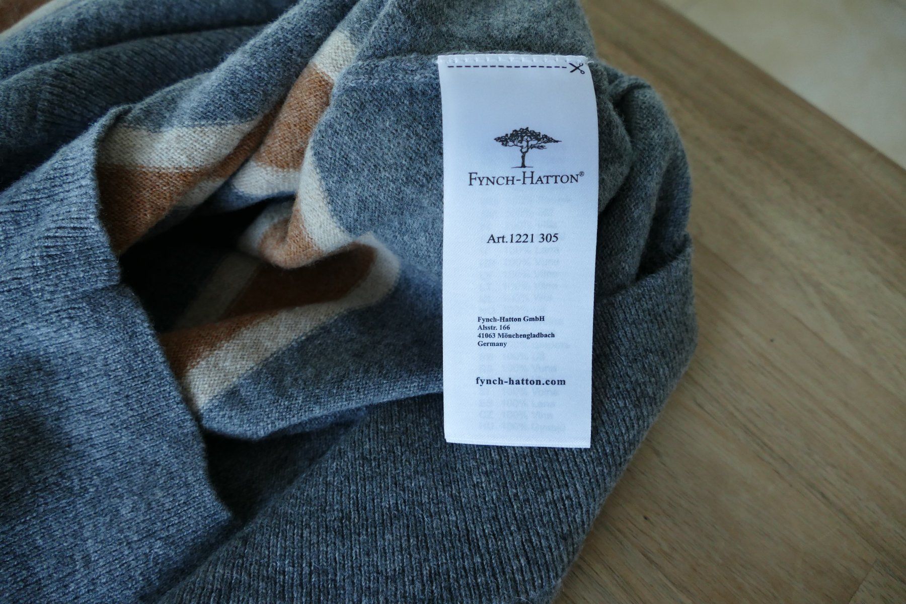 Maglioni & Felpe: Fynch Hatton Pullover, Top Zustand, 3XL, grau gestreift – Usato da Mumpf venduto da SeriousAG 2