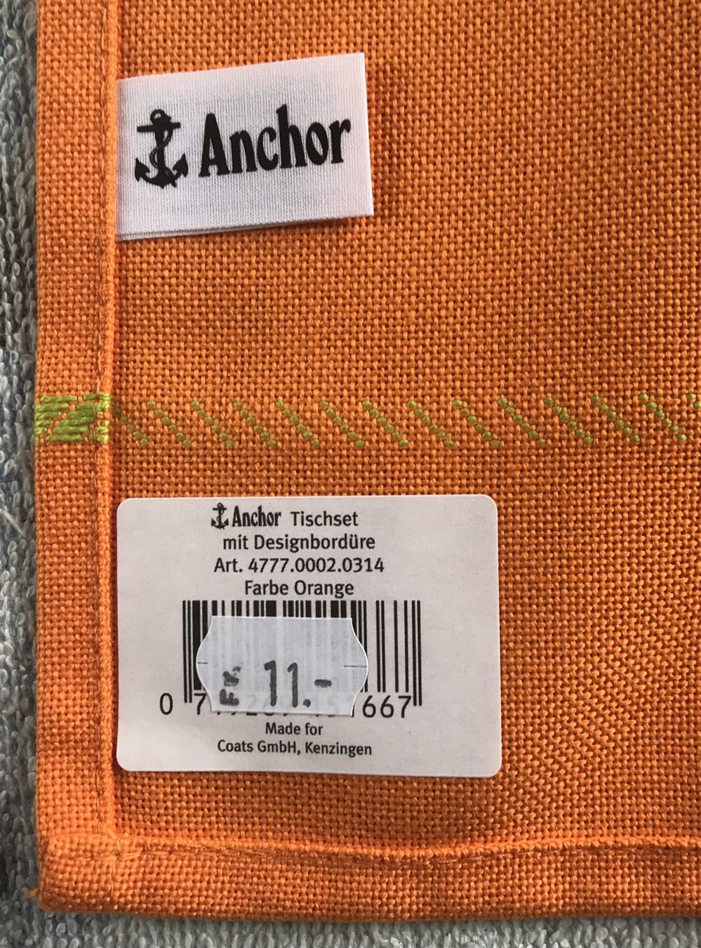 Tischset: 4 TISCHSETS ORANGE NEU UND ORIGINALPERPACKT – Neu und originalverpackt aus Ostermundigen von wini63 5