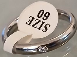 Eleganter Visetti Ring mit Stein, Grösse 60 - Neu💥💥💥