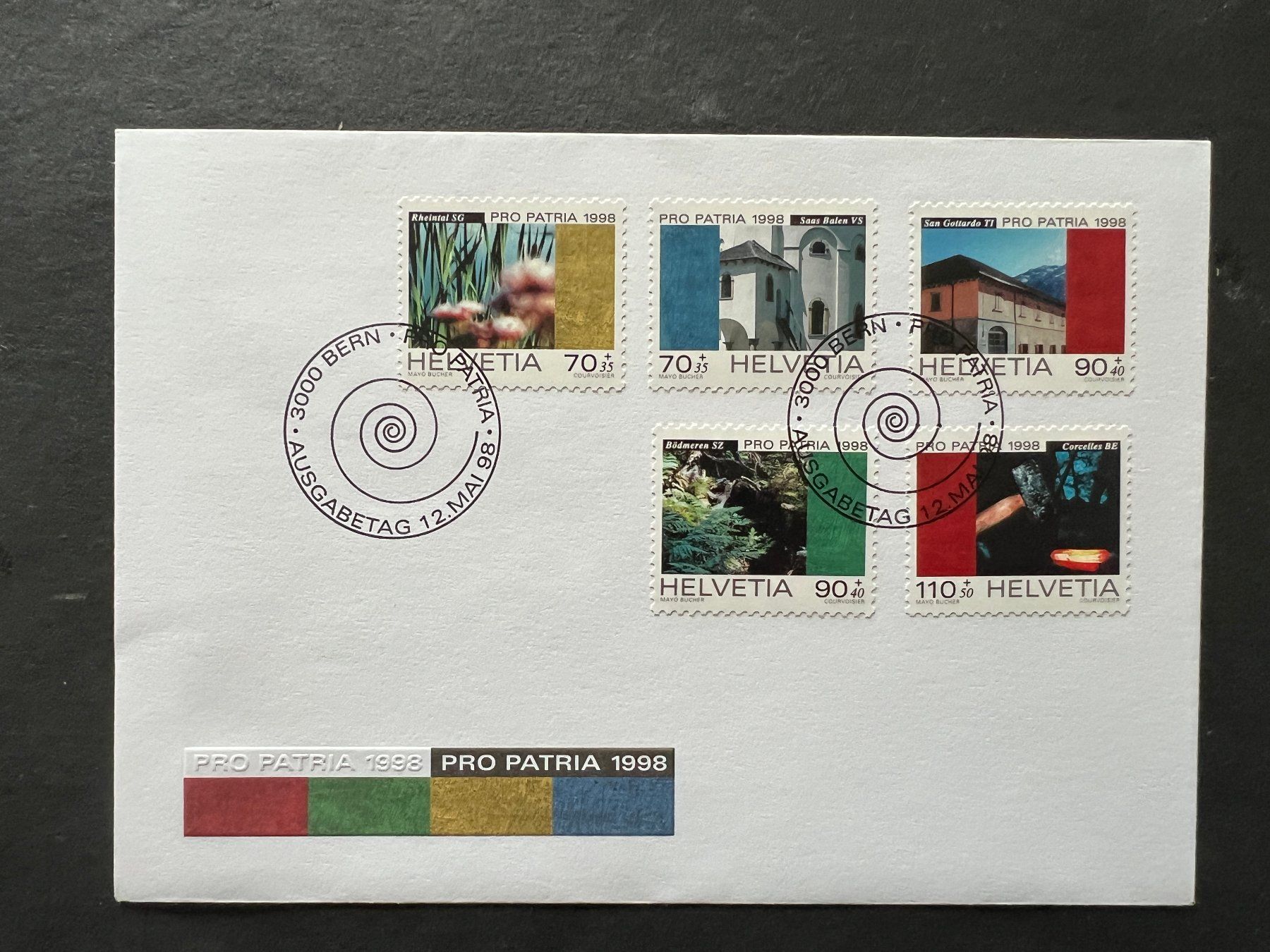 Tutti i francobolli: Pro Patria FDC 1998  (M230) – Usato da Hinwil venduto da Sidi4