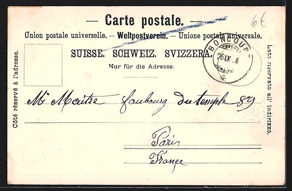 Ansichtskarten: AK Boncourt, Teilansicht mit Kirche – Gebraucht aus Berlin von bartko-reher 1