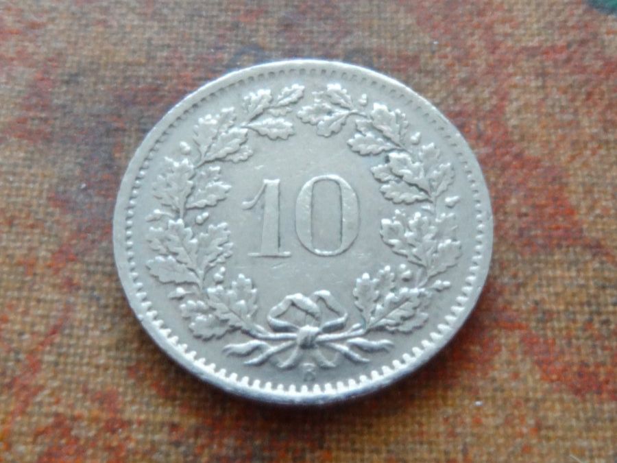 Alle Münzen: 10 Rp. 1968 – Gebraucht aus Romanel-sur-Lausanne von Swift13 1