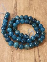 1 Strang natürliche blaue Apatit-Steinperlen 8 mm