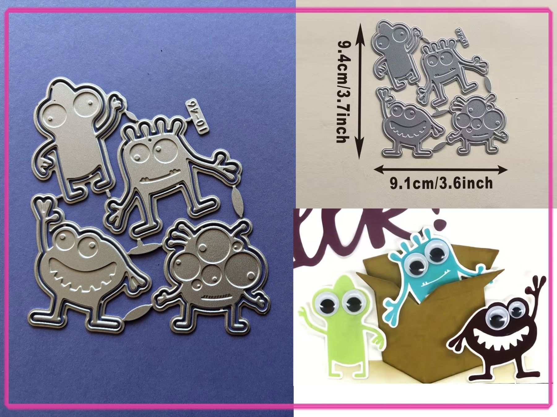 Sciablone: Comic Monster - Stanzschablone – Nuovo e nell'imballaggio originale da Frenkendorf venduto da KreativZeit