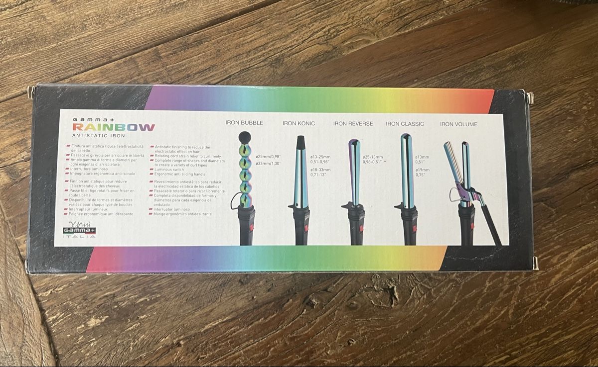 Piastre & Arricciacapelli: Gamma+ Rainbow Lockenstab "Bubble Iron" - Neu! – Nuovo e nell'imballaggio originale da Lausen venduto da Mysli1 3
