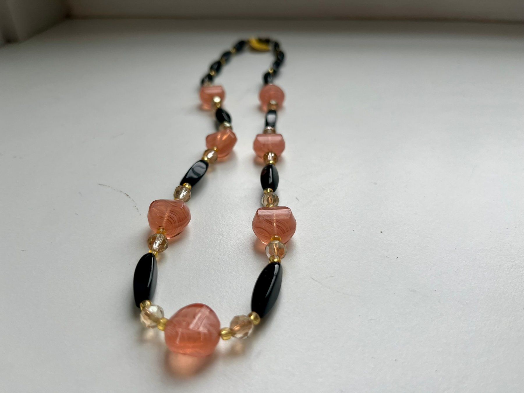 Catenine: Elegante Vintage-Halskette mit Glasperlen – Usato da Wädenswil venduto da Aniares2 2