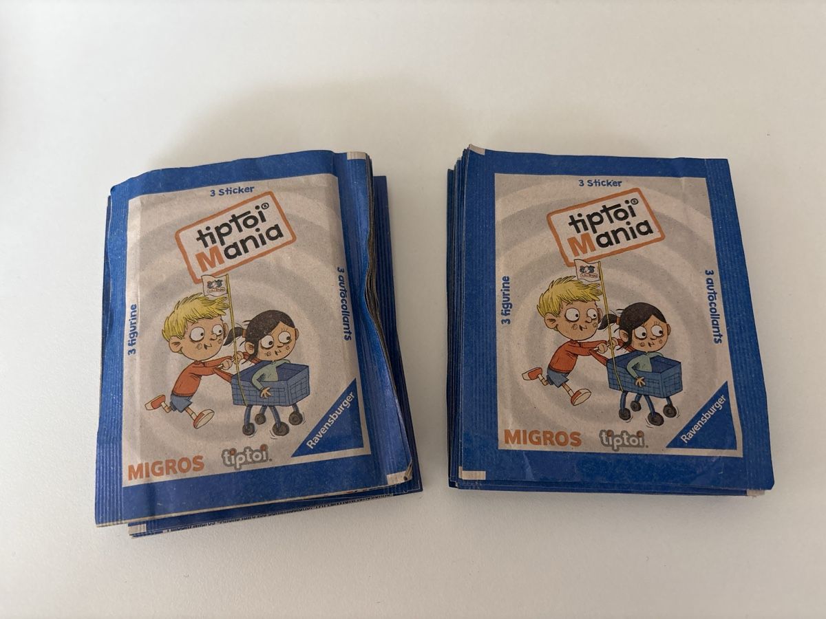 Migros Sammelbilder & Trading cards: Migros TipToi Mania Sticker – Neu und originalverpackt aus Bad Ragaz von jamba09