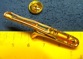 POSAUNE MUSIK PIN GROSS-LANG GOLDIG 50mm