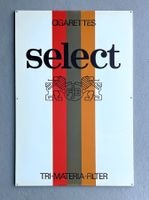 Cigarettes Select Burrus - Blechschild / Plaque en métal
