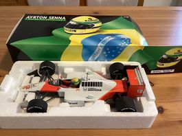 Ayrton Senna McLaren MP4/4 Formel 1 Weltmeister 1988, 1:18