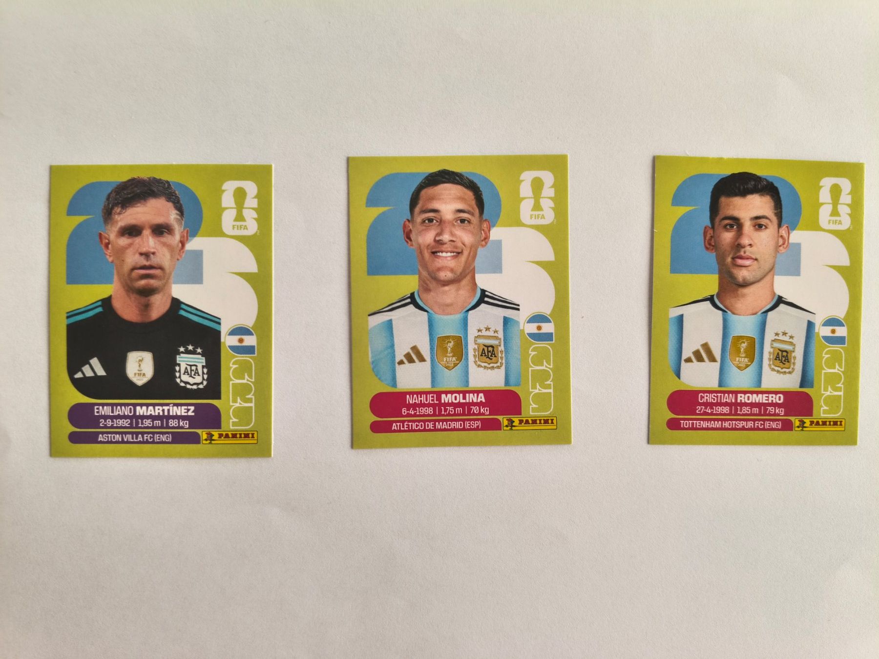 Panini Carte collezionabili: W Cup 2026 Argentine N° 2, 3, 4, – Nuovo (secondo la descrizione) da Fontainemelon venduto da cathare67