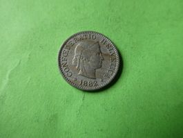 Schweiz 1882, 5 Rappen