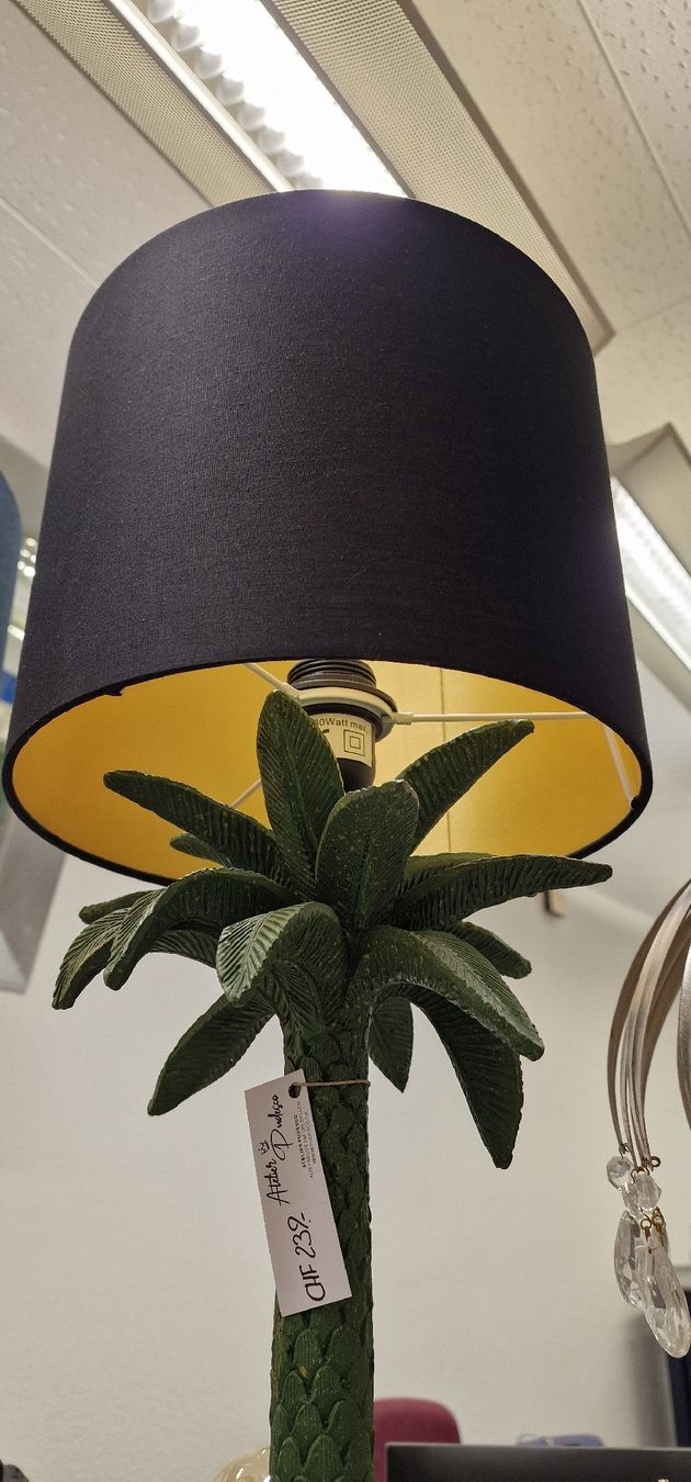 Lampen: Lampe Zebra mit Palme – Neu und originalverpackt aus Schaffhausen von AtelierPudesco 4