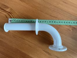 WC Papier - Rollenhalter,  weiss, Metall, inkl. Schrauben