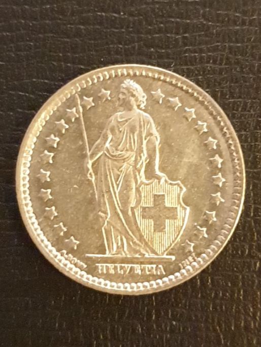 Alle Münzen: 1 Franken 1934 Gute Erhaltung!!Silber – Gebraucht aus Biel/Bienne von underdogs