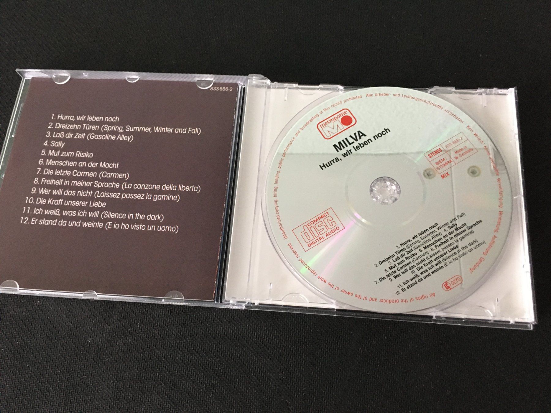 CD: Milva - Hurra, wir Leben noch -CD- – Usato da St.Gallen venduto da MedienJoe 1