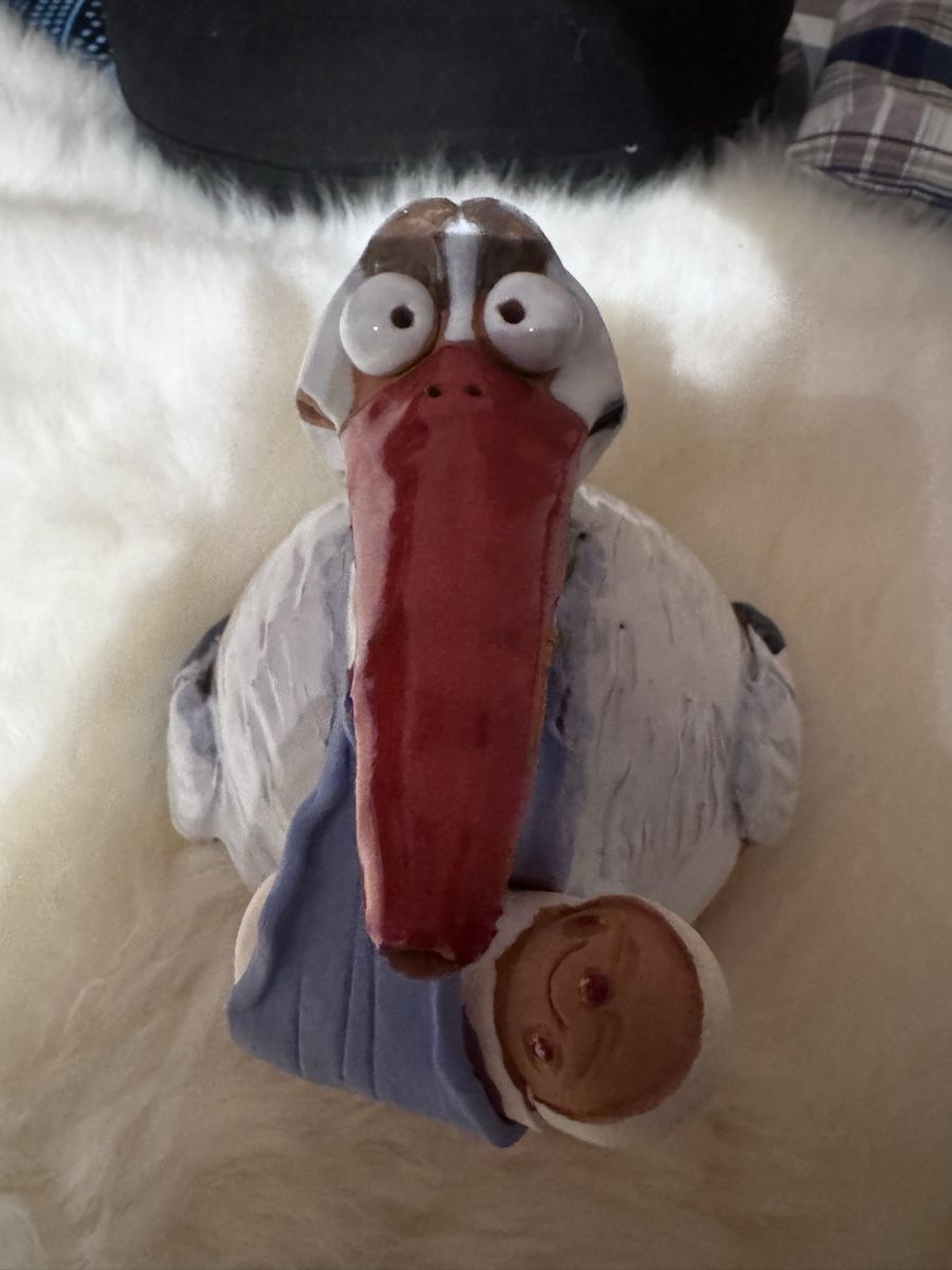 Statuette: Storch Kasserlie  zu Geburt oder taufe – Nuovo (secondo la descrizione) da Orpund venduto da Rhodes0