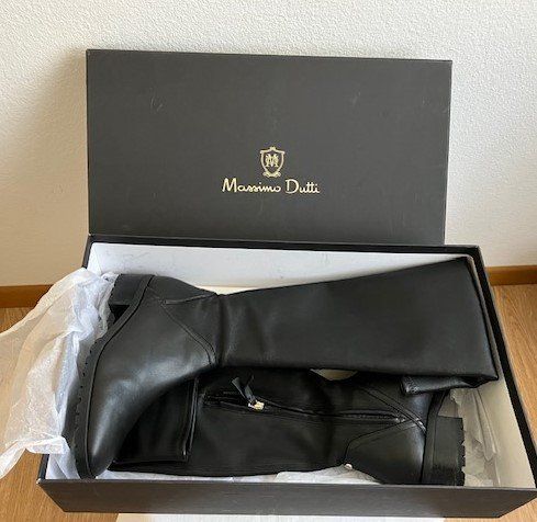 Massimo Dutti Scarpe da donna: Bottes Massimo Dutti T 36 cuir noir – Nuovo (secondo la descrizione) da Marin-Epagnier venduto da rchouchouu