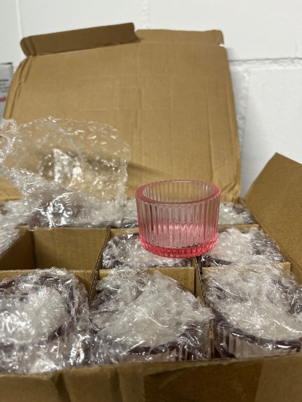 Alle Dekorationen: Teelichthalter rosa Glas, 22 Stk., Neu – Neu (gemäss Beschreibung) aus Forch von boenkn 2
