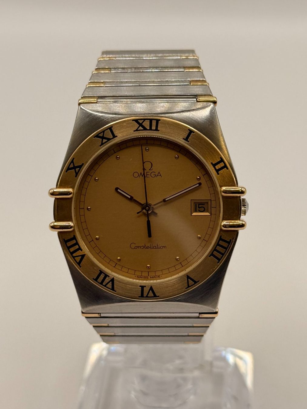 Omega Uhren: Omega Constellation 36 mm Or & Acier – Gebraucht aus Bottens von Evergold.ch