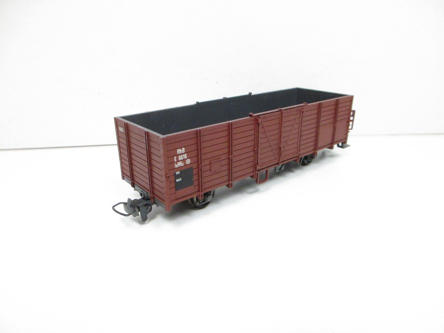Bemo Modellini di ferrovie: Bemo H0m 2251 RhB Offener Güterwagen E 6616 – Usato da Olten venduto da Heinrich875 6