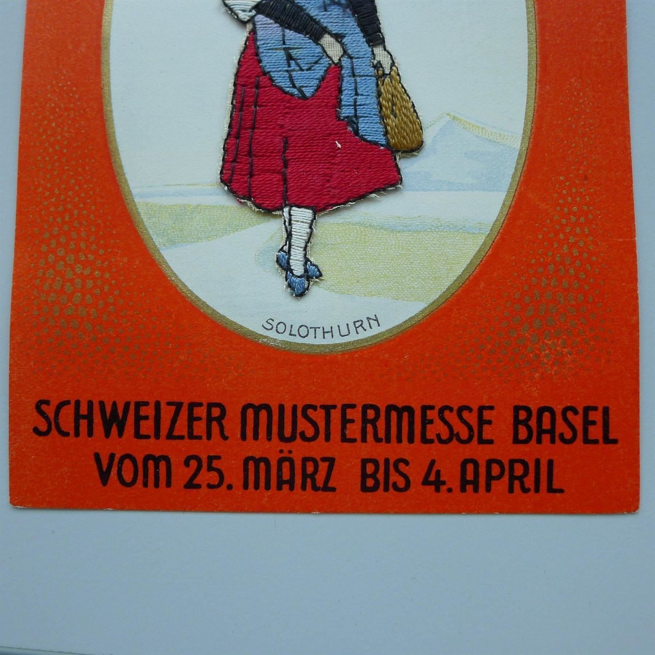 Ansichtskarten: 1933: KARTE Schweiz Mustermesse BASEL - SOLOTHURN. – Gebraucht aus Sursee von Luzernerraute 1