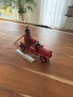 Hubley auto Gusseisen,  Feuerwehr Auto mit Mannschaft