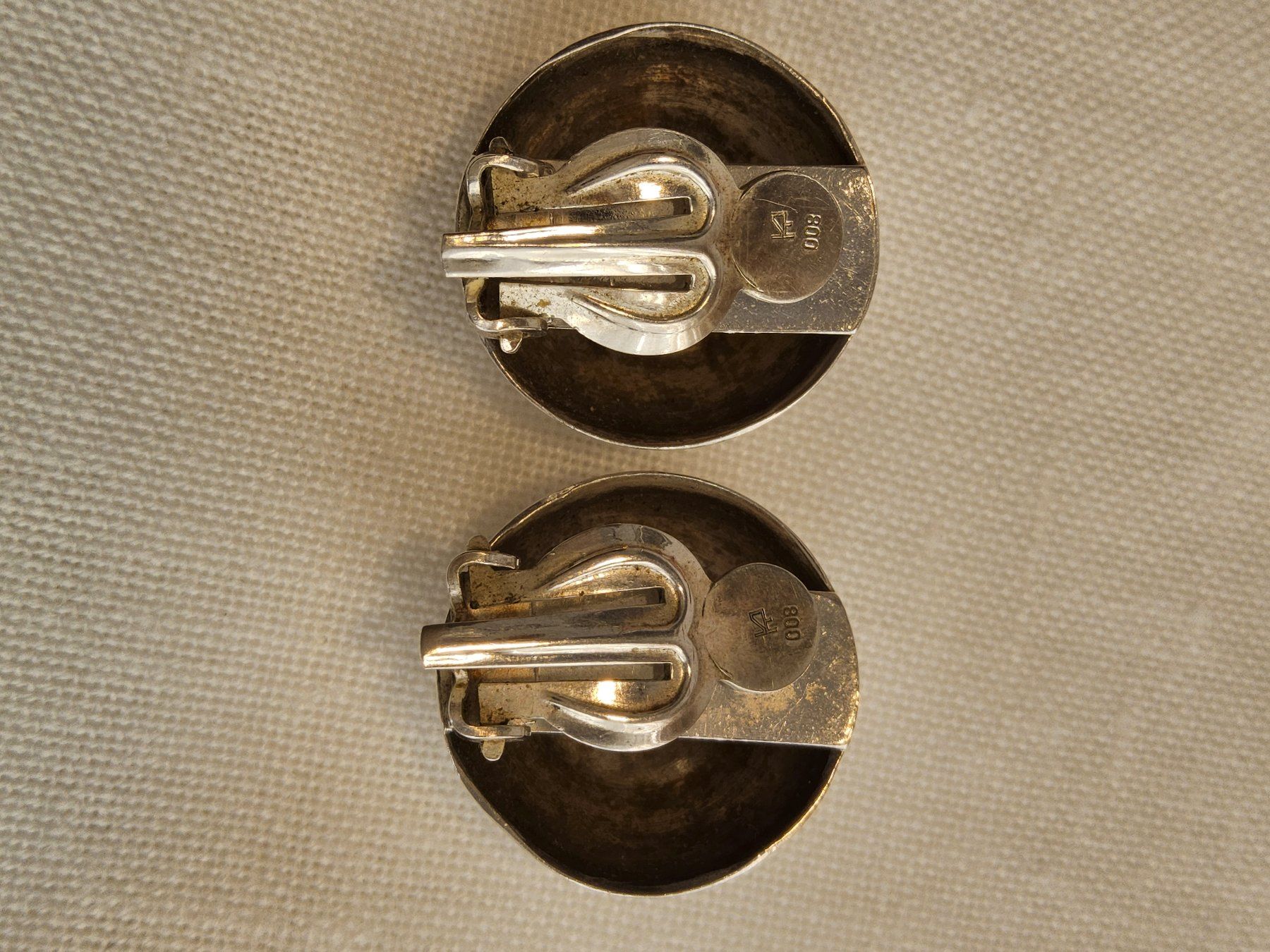 Ohrringe & -stecker: Vintage Top 800er Silber Ohrclips – Gebraucht aus Zürich von helsan 3